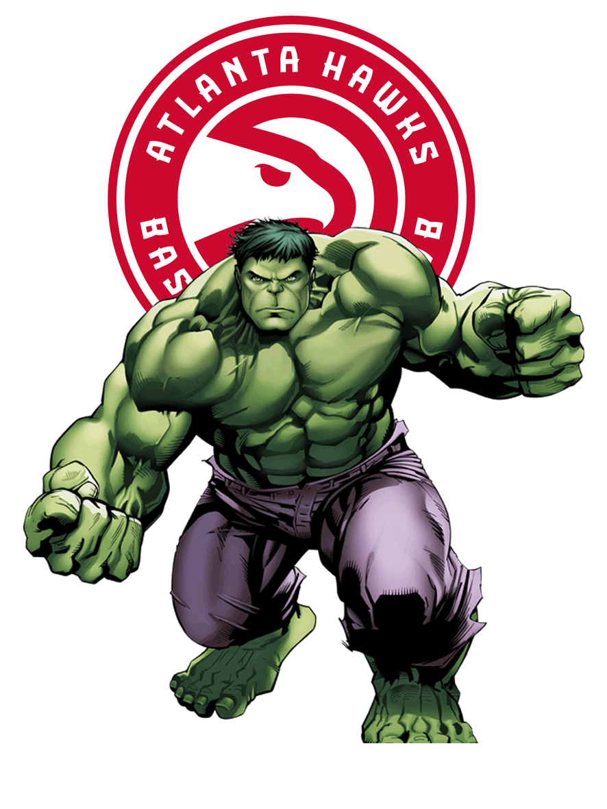 Atlanta Hawks Hulk Logo vinyl decal